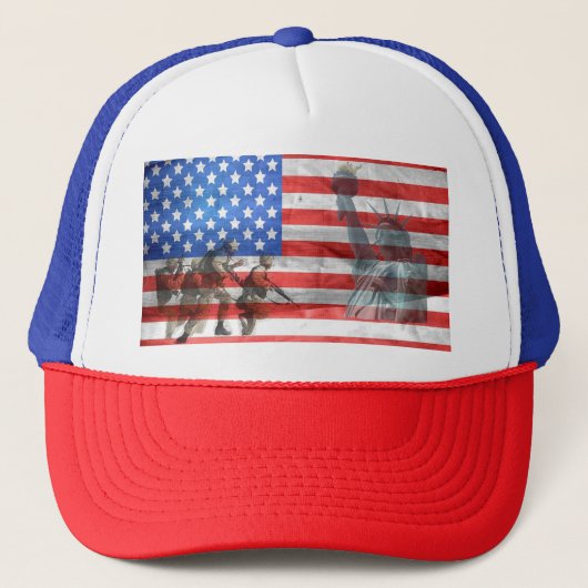 Amerikaanse vlag trucker pet (Voorkant)