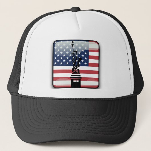 Amerikaanse vlag trucker pet (Voorkant)