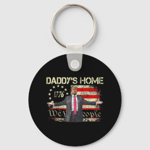 Amerikaanse vlag Trump 2024 Daddy's Home We The Pe Sleutelhanger
