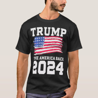 Amerikaanse vlag Trump 2024 T-shirt