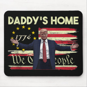 Amerikaanse Vlag Trump Daddys Home We The People 4 Muismat