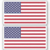 Amerikaanse vlag - twee sticker (Voorkant)