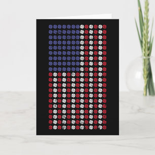Amerikaanse Vlag Us Patriot Softll Cool Sportliefh Kaart