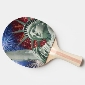 amerikaanse vlag usa tafeltennisbatje
