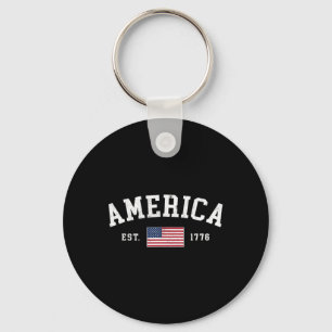 Amerikaanse Vlag Usa Verenigde Staten Van Amerika Sleutelhanger