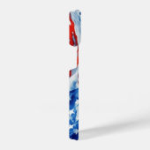Amerikaanse vlag USA Waterverf 4 juli iPhone Hoesje (Rechterkant)