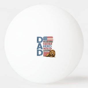 Amerikaanse Vlag Vader Leeuw Patriotisch Pingpongballen