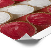 Amerikaanse vlag van cupcakes poster (Hoek)