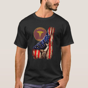 Amerikaanse vlag van de Amerikaanse afdeling van h T-shirt