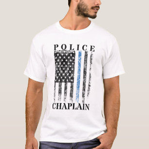 Amerikaanse vlag van de politie t-shirt