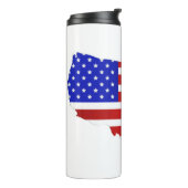 Amerikaanse vlag van de Verenigde Staten van Ameri Thermosbeker (Gedraaid links)