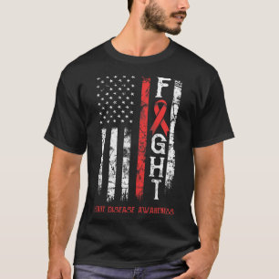 Amerikaanse vlag van Disease Warrior T-shirt