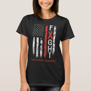 Amerikaanse vlag van Disease Warrior T-shirt