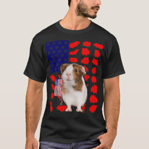 Amerikaanse vlag van Guinee - Bissau op 4 juli Lov T-shirt