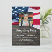 Amerikaanse vlag van Patriottisch-Amerikaans leger Kaart (Staand voorkant)