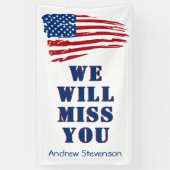 Amerikaanse vlag van Patriottisch-Amerikaans leger Spandoek (Verticaal)