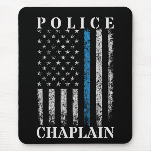 Amerikaanse vlag van politie Chaplain Muismat