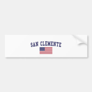 Amerikaanse vlag van San Clemente Bumpersticker