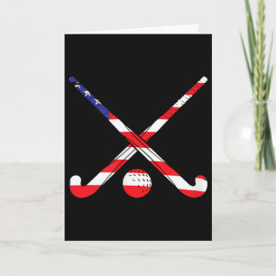 Amerikaanse Vlag Veldhockey Patriot Usa Sport Spel Kaart