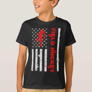 Amerikaanse Vlag Verdediger Doelman Scoren Veld Ho T-shirt