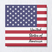 Amerikaanse vlag & Verenigde Staten - feestelijke Magneet