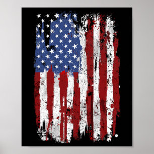Amerikaanse vlag Verenigde Staten van Amerika 4t Poster