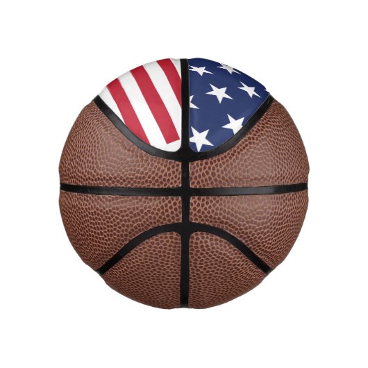 Amerikaanse vlag Verenigde Staten van Amerika Basketbal (Rechts)