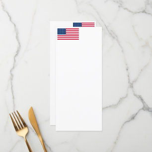 Amerikaanse vlag Verenigde Staten van Amerika Menu