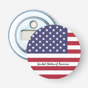Amerikaanse vlag & Verenigde Staten - Verenigde St Button Flesopener