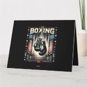 Amerikaanse vlag verhit - Boxer bo Kaart (Achterkant)