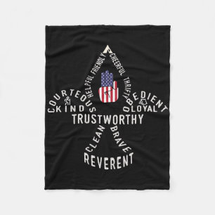 Amerikaanse vlag Verkennerswet  Fleece Deken