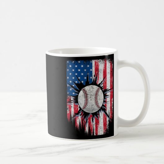 Amerikaanse vlag verkoopt 4 juli Onafhankelijkheid Koffiemok (Rechts)