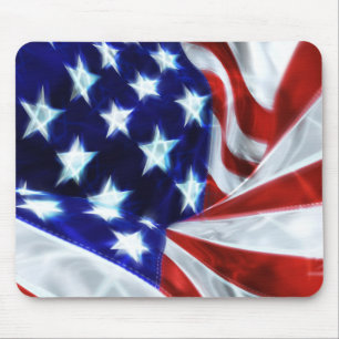 Amerikaanse vlag Verlichting Stars Mousepad Muismat