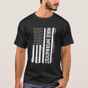 Amerikaanse vlag verpleegkundige informaticus Amer T-shirt