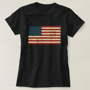 Amerikaanse vlag versteld t-shirt