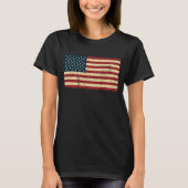 Amerikaanse vlag versteld t-shirt (Voorkant)