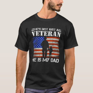 Amerikaanse vlag veteraan dag is hij niet alleen e t-shirt