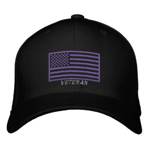 Amerikaanse vlag - veteraan - Draag Geborduurde Pet