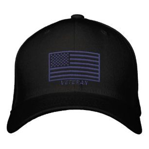 Amerikaanse vlag - veteraan - Draag Geborduurde Pet