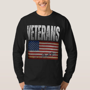 AMERIKAANSE VLAG VETERANEN BEDANKT 4 JULI T-Shirt