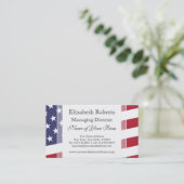 Amerikaanse vlag - Vier de VS Visitekaartje (Staand voorkant)