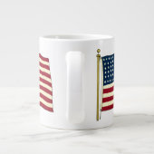  Amerikaanse vlag, vierde juli Extra Grote Beker (Achterkant)