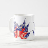  Amerikaanse vlag, vierde juli Koffiemok (Voorkant links)