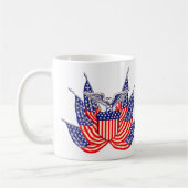  Amerikaanse vlag, vierde juli Koffiemok (Links)