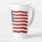 Amerikaanse vlag, vierde juli Latte Mok (Rechterhoek)