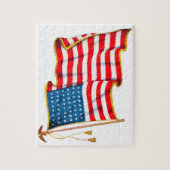  Amerikaanse vlag, vierde juli Legpuzzel (Verticaal)