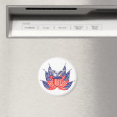  Amerikaanse vlag, vierde juli Magneet (Insitu (Vaatwasser))