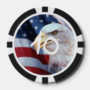 Amerikaanse vlag Vierde juli Poker Chips