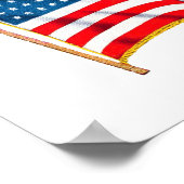  Amerikaanse vlag, vierde juli Poster (Hoek)