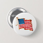  Amerikaanse vlag, vierde juli Ronde Button 5,7 Cm (Voorkant /achterkant)